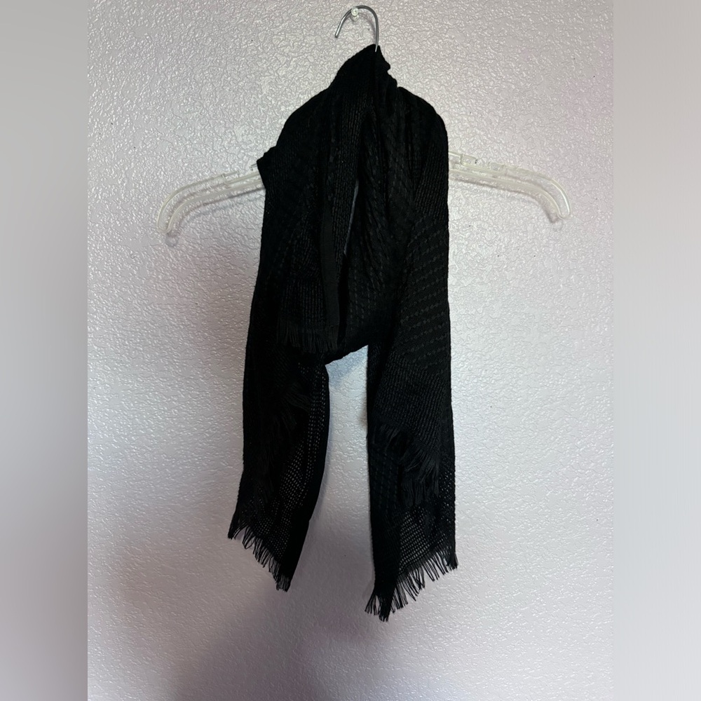 Black Knit Scarf